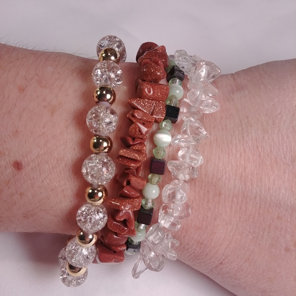 Lot of 4 Stretchy Bracelets